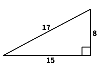 辺の比が8：15：17で表される三角形