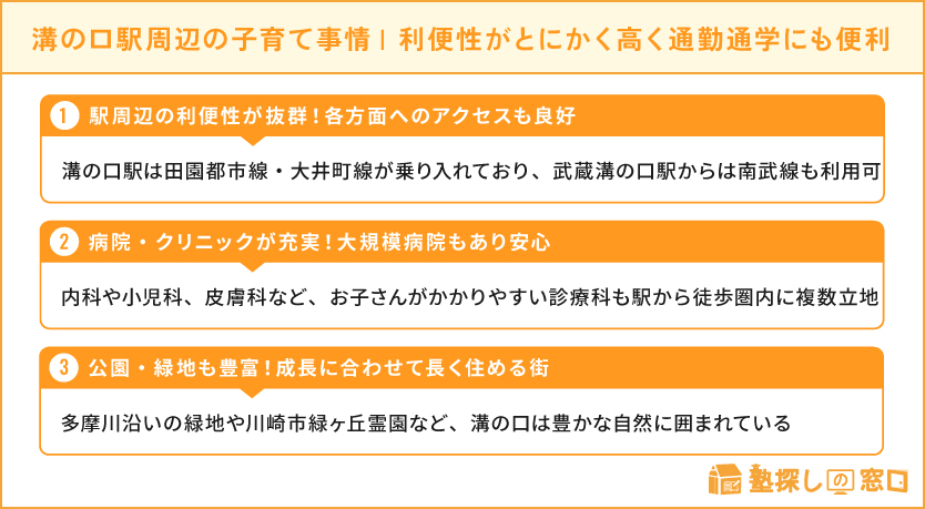 溝の口駅周辺の子育て事情・利便性がとにかく高い街!通勤通学にも便利